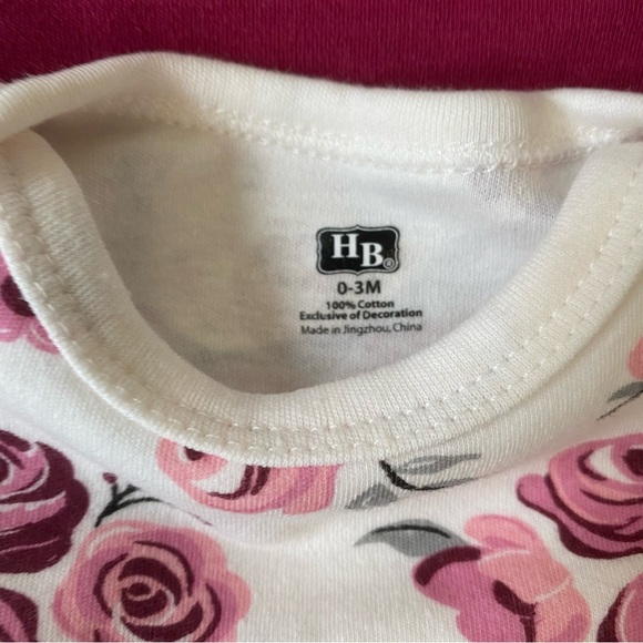 Hudson Baby Long Sleeve Onesies 5 Pack 0-3 Month - Picture 2 of 6